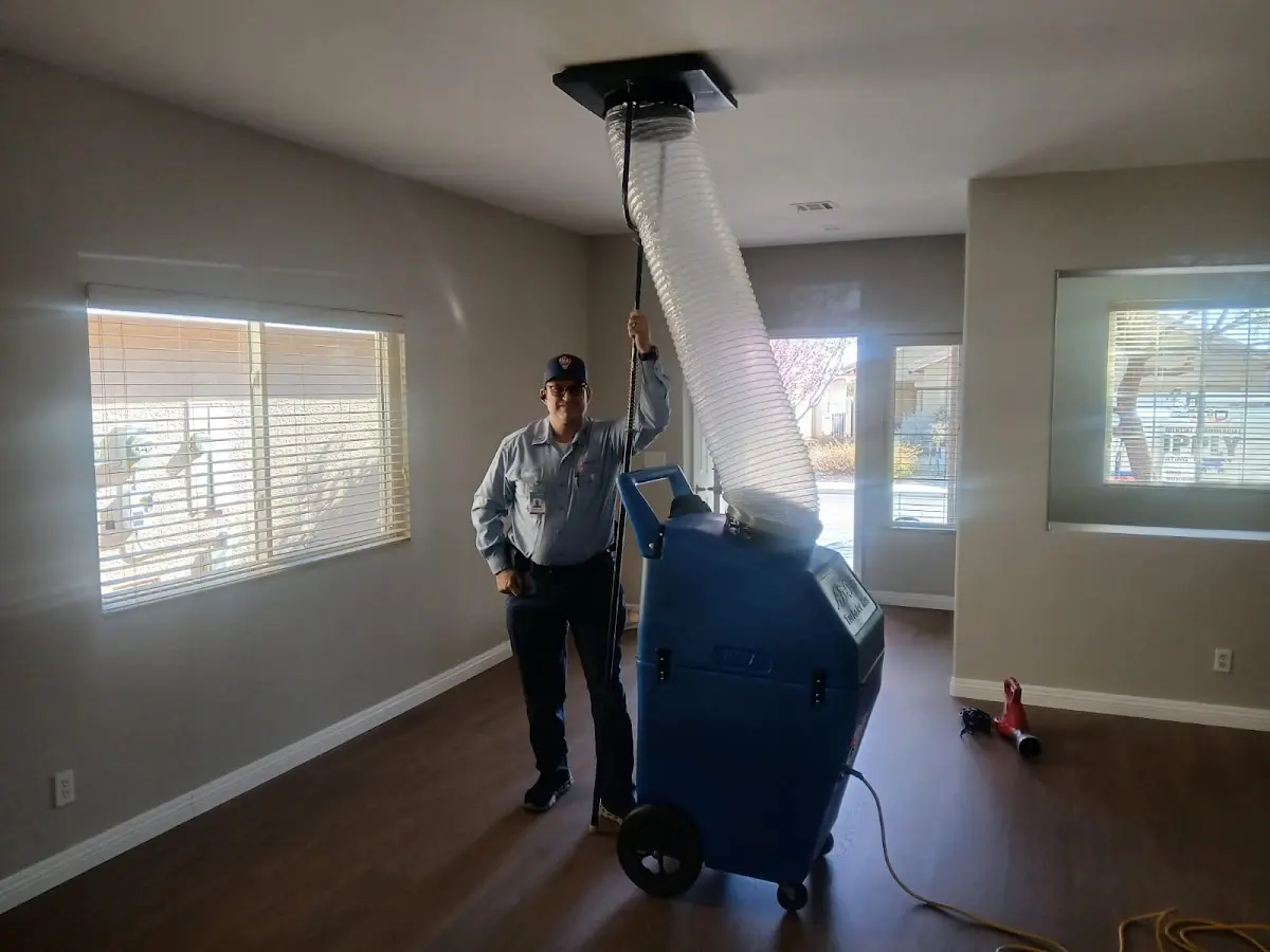 Professional Dryer Vent Cleaning work inside a North Port home